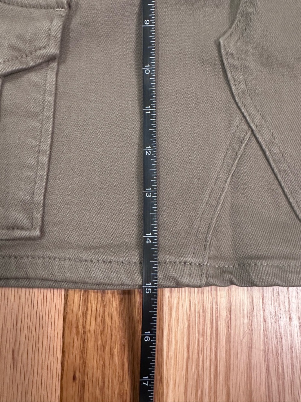 NWT Rails Laurel Stretch Cotton Cargo Skirt, Washed Olive, Size 23 - Picture 10 of 16